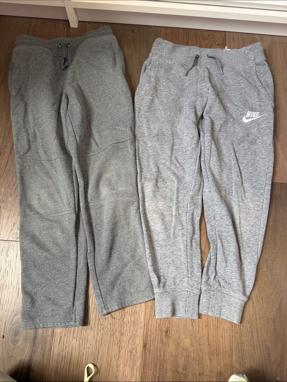Nike Kids' Gray Logo Jogger Sweatpants - Grey